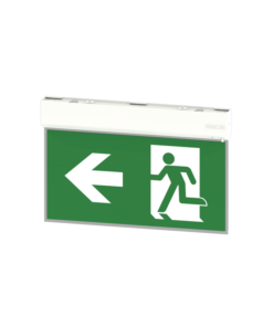 Φωτιστικό Ασφαλείας LED Βέλος “Δεξιά/Αριστερά” Συνεχούς & Μη 2W 6000K με Κουμπί Δοκιμής 3Η ACA – GEA0460RL