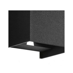 GEA LUCE Applique alluminio nero opaco. 2x5W.4000K – GES863N