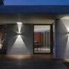 GEA LUCE Applique alluminio nero opaco. 2x5W.4000K – GES863N