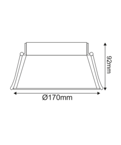 Σποτ Χωνευτό AR111 Λευκό Trimless ACA – GLCAR1W