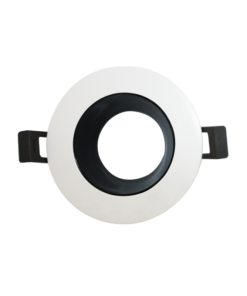 Βάση Σποτ GU10 – MR16 Χωνευτή Στρογγυλή Λευκό Μαύρο ACA – GLGU1WB