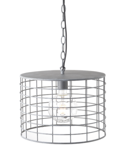 ACA DECOR – Κρεμαστό Φωτιστικό 1ΧΕ27 Μεταλλικό Απόχρωση Τσιμέντο Φ35,2ΧΗ120cm