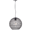 ACA DECOR   – Κρεμαστό Φωτιστικό 1ΧΕ27 Μαύρο Ύφασμα & Μέταλλο Φ30ΧΗ120cm