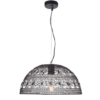 ACA DECOR   – Κρεμαστό Φωτιστικό 1ΧΕ27 Μαύρο Ύφασμα & Μέταλλο Φ40ΧΗ120cm