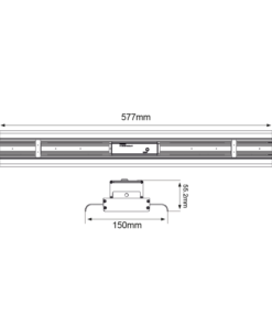 Γραμμική Καμπάνα 100W 16000LM 5000K 30°x90° CRI 80 PHILLIPS 5 YEARS WARRANTY ACA – GRAMUS10050N