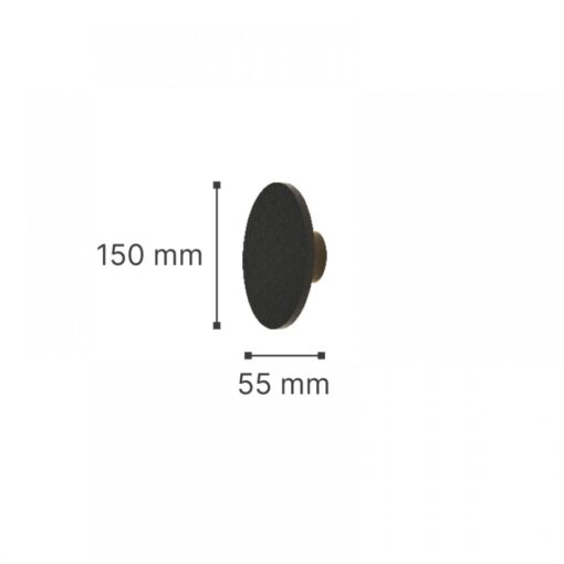 it-Lighting Geneva LED 8W 3000K Outdoor Wall Lamp Black D:15cmx5.5cm (80201141)