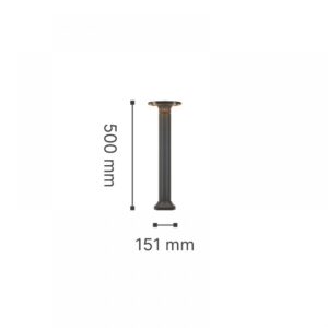 it-Lighting Geneva LED 8W 3000K Outdoor Stand Light Black D:50cmx15.1cm (80400141)