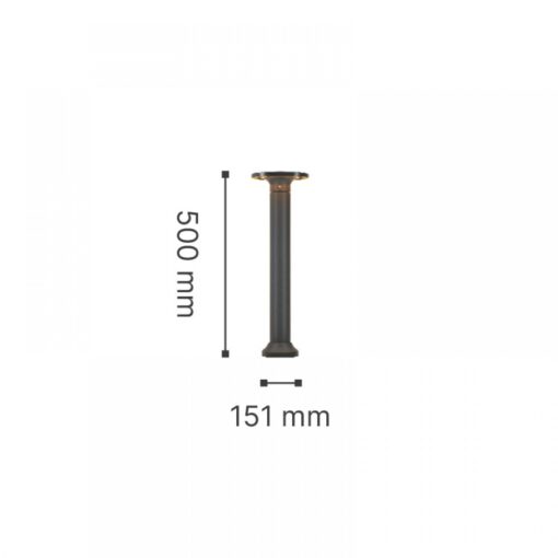 it-Lighting Geneva LED 8W 3000K Outdoor Stand Light Black D:50cmx15.1cm (80400141)