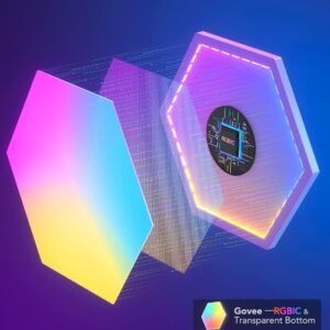 Govee H6061 Glide Smart Εξάγωνα LED Panels RGBIC 10 κομμάτια 1.SH.01.G012