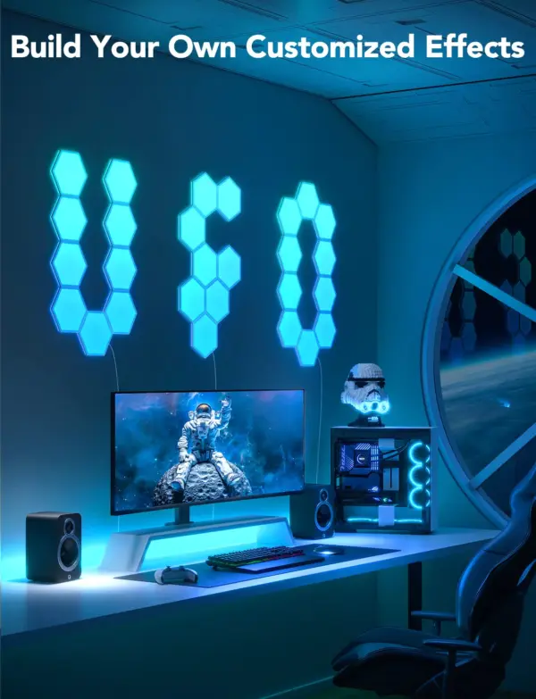 Govee H6061 Glide Smart Εξάγωνα LED Panels RGBIC 10 κομμάτια 1.SH.01.G012