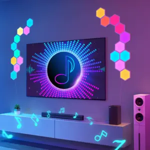 Govee H6061 Glide Smart Εξάγωνα LED Panels RGBIC 10 κομμάτια 1.SH.01.G012