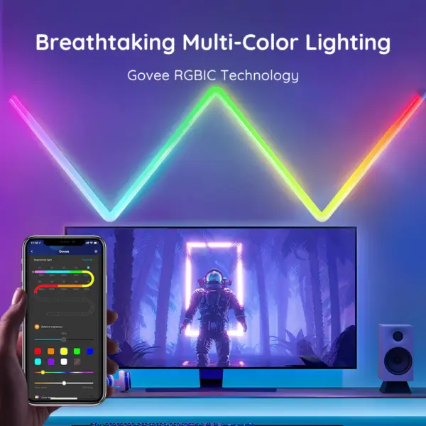 Govee Glide H6062Φωτισμός Τοίχου RGB 1.SH.01.G013