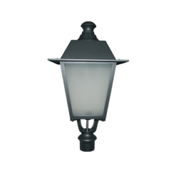 ΦΑΝΑΡΙ 4 ΠΛΕΥΡΩΝ RAL7016M ΚΟΛΩΝΑΣ Φ76 40Χ40Χ77CM ACA – HI1020