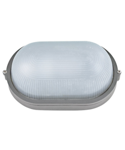 Φωτιστικό Τοίχου 1xE27 Χελώνα Γκρι Κήπου Αλουμινίου 20cm με Πρισματικό Γυαλί IP45 ACA – HI5032GDS