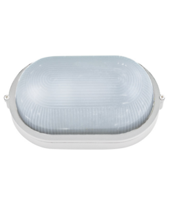 Φωτιστικό Τοίχου 1xE27 Χελώνα Λευκή Κήπου Αλουμινίου 20cm με Πρισματικό Γυαλί IP45 ACA – HI5032WMS