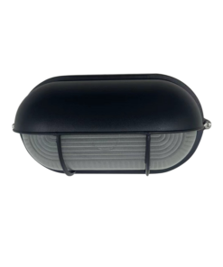 Φωτιστικό Χελώνα με Σκέπαστρο & Πλέγμα ΙΡ54 1xΕ27 Μαύρη ACA – HI5035BMS