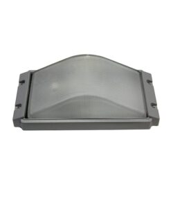 Φωτιστικό Τοίχου 1xE27 Απλίκα Κήπου Αλουμινίου Γκρι 27cm με Πρισματικό Γυαλί IP45 ACA – HI5262GDS