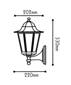 Επιτοίχιο Φωτιστικό 1xΕ27 Φανάρι Πάνω Αλουμινίου Εξάγωνο Λευκό IP45 ACA – HI6021WMS