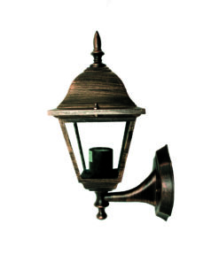 Επιτοίχιο Φωτιστικό 1xΕ27 Φανάρι Πάνω Αλουμινίου Τετράγωνο Σκουριά IP45 ACA – HI6041R