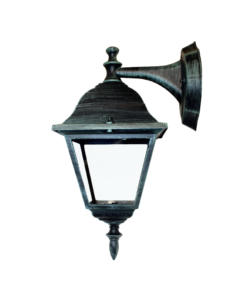 Επιτοίχιο Φωτιστικό 1xΕ27 Φανάρι Αλουμινίου Τετράγωνο Πράσινο-Μαύρο IP45 ACA – HI6042V