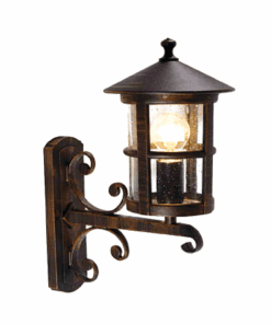 Επιτοίχιο Φωτιστικό 1xΕ27 Φανάρι Αλουμινίου Παραδοσιακό Απόχρωση Σκουριά IP45 ACA – HI6501