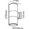 Φωτιστικό Σποτ Up-Down 2xΕ27 Λευκό IP54 ACA – HI7001WMS