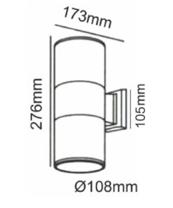 Φωτιστικό Σποτ Up-Down 2xΕ27 Λευκό IP54 ACA – HI7001WMS