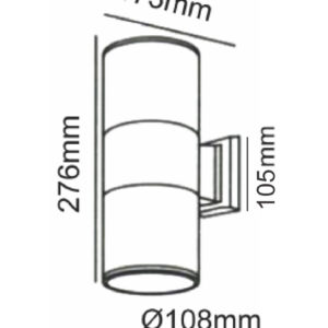 Φωτιστικό Σποτ Up-Down 2xΕ27 Λευκό IP54 ACA – HI7001WMS