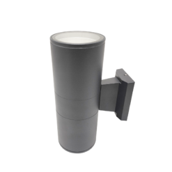 ΑΠΛΙΚΑ UP-DOWN 2XE27 IP65 ΣΚΟΥΡΟ ΑΜΜΩΔΕΣ ΓΚΡΙ RAL7016M ACA – HI7001GDS