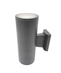 ΑΠΛΙΚΑ UP-DOWN 2XE27 IP65 ΣΚΟΥΡΟ ΑΜΜΩΔΕΣ ΓΚΡΙ RAL7016M ACA – HI7001GDS