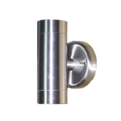 Φωτιστικό Σποτ Τοίχου Up-Down 2xGU10 Inox Ανοξείδωτο Ατσάλι IP54 ACA – HI7031A
