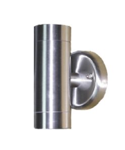 Φωτιστικό Σποτ Τοίχου Up-Down 2xGU10 Inox Ανοξείδωτο Ατσάλι IP54 ACA – HI7031A