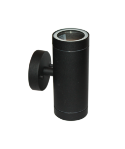 Φωτιστικό Σποτ Τοίχου Up-Down 2xGU10 Μαύρο Αλουμινίου IP54 ACA – HI7031BMS