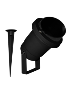 Σποτ Φωτιστικό Προβολάκι Κήπου 1xGU10 Μαύρο IP65 με Καρφάκι ACA – HI7183BMS