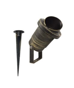 Φωτιστικό Σποτ Τοίχου/Καρφί Κήπου 1xGU10 Αλουμινίου Σκουριά 34cm IP65 ACA – HI7183AR