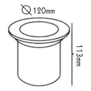Φωτιστικό Σποτ Δαπέδου Χωνευτό Φ120 1xGU5.3 MR16 Inox Ανοξείδωτο Ατσάλι IP66 ACA – HI7371M