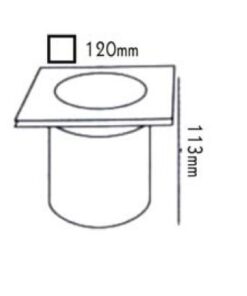Φωτιστικό Σποτ Δαπέδου Χωνευτό 12x12cm 1xGU10 Inox Ανοξείδωτο Ατσάλι IP66 ACA – HI7372