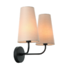 ACA DECOR   απλίκα 2xE14 σε μαύρο και γκρι χρώμα – HL35422W38BG