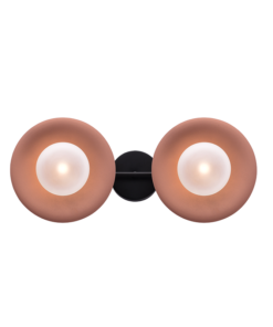 ACA DECOR απλίκα 2xG9 σε χάλκινο και λευκό χρώμα – HL4302W47BC