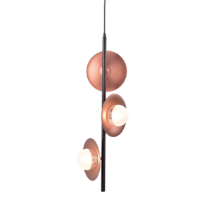 ACA DECOR   κρεμαστό φωτιστικό 3xG9 μεταλλικό με γυαλί σε χάλκινο χρώμα – HL4303P27BC