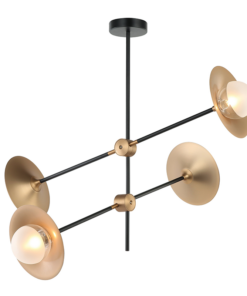 ΟΡΟΦΗΣ ΦΩΤΙΣΤΙΚΟ 4ΧG9 ΟΡΕΙΧΑΛΚΟ/ΜΑΥΡΟ ΜΕΤ/ΚΟ + ΓΥΑΛΙ 85X81ΧΗ67CM LAYLA ACA DECOR – HL4324C84BB