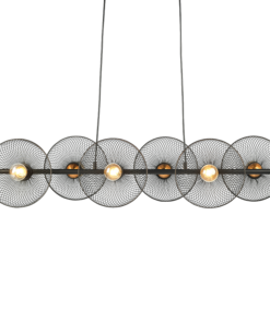 ΚΡΕΜΑΣΤΟ ΦΩΤΙΣΤΙΚΟ 6ΧΕ27 ΜΑΥΡΟ ΜΕΤΑΛΛΙΚΟ 103Χ35ΧΗ119CM KOBE ACA DECOR – HL45846P103B