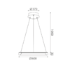 Κρεμαστό Φωτιστικό LED 32W 2500lm CCT Κυκλικό Χρυσό Φ60 ACA – HM23LEDP60GDCCT