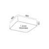 ΟΡΟΦΗΣ Φ/Σ LED 40W 4000LM CCT ΜΑΥΡΟ ΜΕΤ/ΚΟ 48X48XH13CM EMERY ACA – HM28LEDC48BKCCT