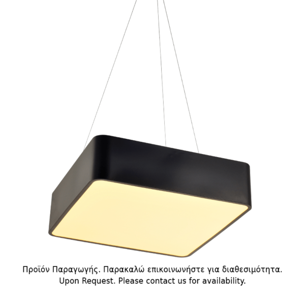 ΚΡΕΜΑΣΤΟ Φ/Σ LED 40W 4000LM CCT ΜΑΥΡΟ ΜΕΤ/ΚΟ 48X48XH140CM EMERY ACA – HM28LEDP48BKCCT