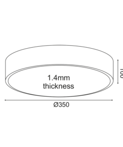 ΟΡΟΦΗΣ Φ/Σ LED 32W 3180LM CCT ΛΕΥΚΟ ΜΕΤ/ΚΟ D35XH10CM OPTIMUS ACA – HM29LEDC35WHCCT