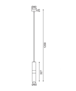 ACA DECOR  κρεμαστό φωτιστικό 1xGU10 από μέταλλο σε λευκό με μαύρο – HM851P6WH