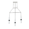 ACA DECOR   κρεμαστό φωτιστικό 3xGU10 από μέταλλο σε λευκό με μαύρο – HM853P66WH