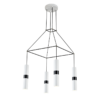 ACA DECOR   κρεμαστό φωτιστικό 4xGU10 από μέταλλο σε λευκό με μαύρο – HM854P56WH