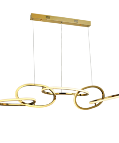 Κρεμαστό Φωτιστικό Ράγα Ring LED 72W 5700lm CCT με 5 Χρυσά Δαχτυλίδια ACA – HM88LEDP5GDCCT